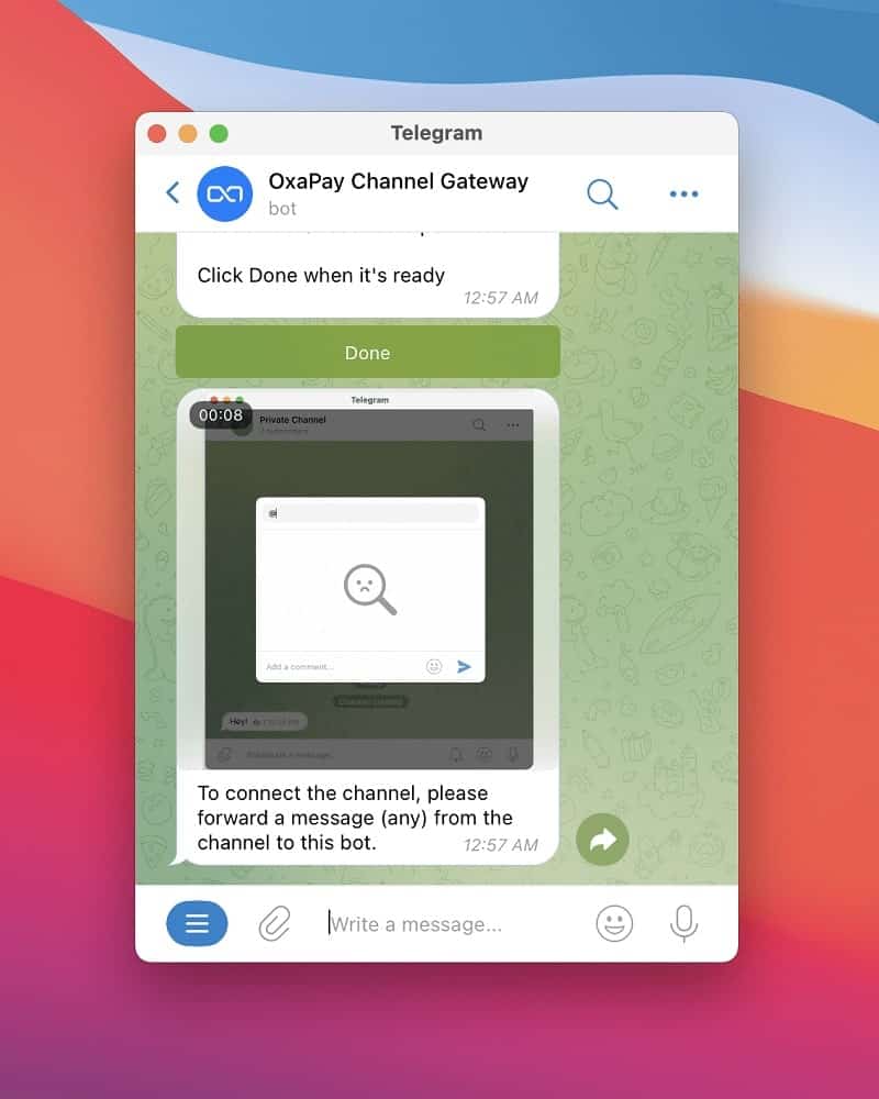 telegram channel gateway