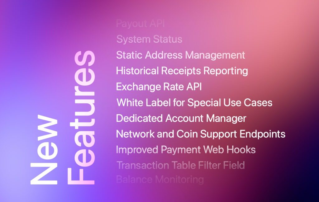 OxaPay's New Features for Crypto Payments