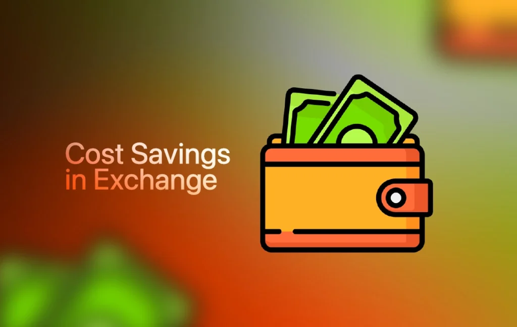 Cost Savings in Exchange with static address