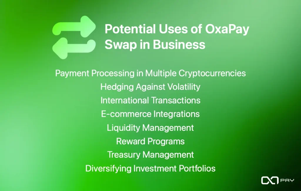 Potential Uses of OxaPay Swap in Business