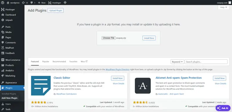 1 Setting Up Crypto Payments with OxaPay on WooCommerce