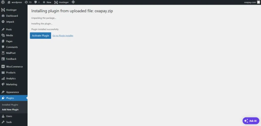 2 Setting Up Crypto Payments with OxaPay on WooCommerce