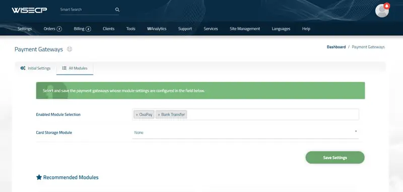 2-4 Crypto Payments in WISECP: Implementing the OxaPay WISECP Plugin