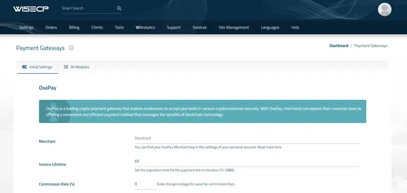 4-4 Crypto Payments in WISECP: Implementing the OxaPay WISECP Plugin